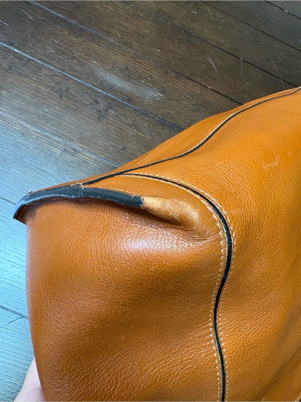 Chloé Milo Cognac Brown Leather Shoulder Tote - Picture 6 of 14